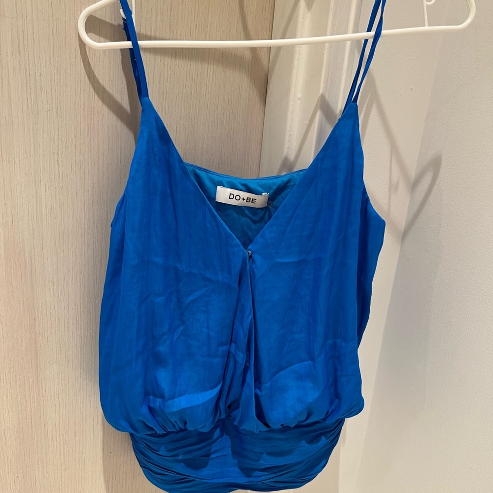 Do + Be spaghetti strap blue top